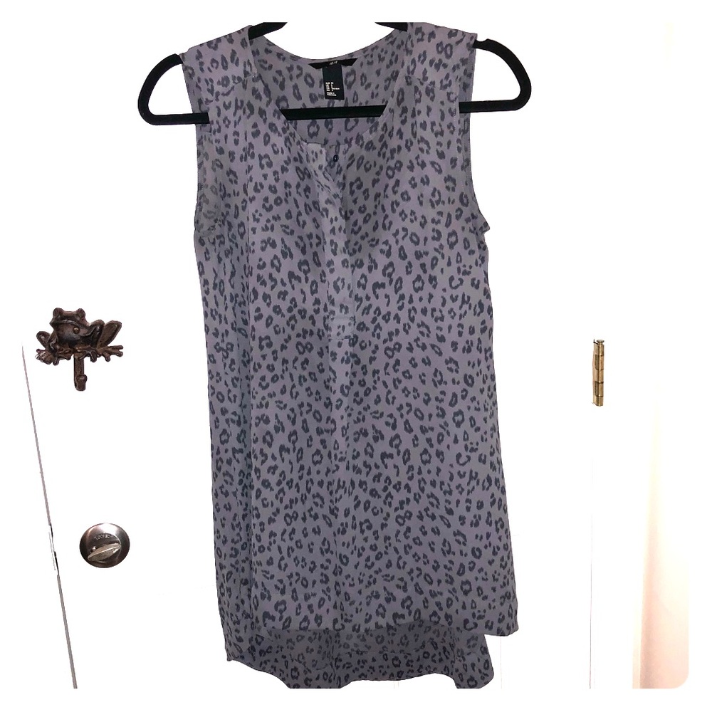 H&M Leopard Tunic in Excellent Condition